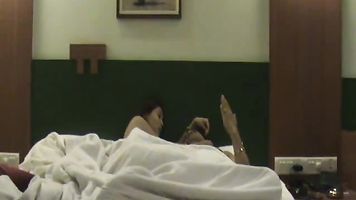 Chandigarh raand one more time back at work seducing her client in hotel riding on top of him
