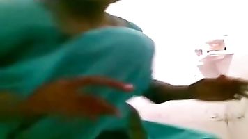 Punjabi girl self shot bath scene.