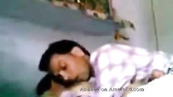 Indian couple make out.