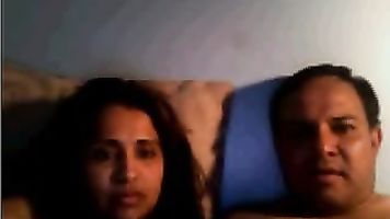 Indian Couple On Webcam Show.