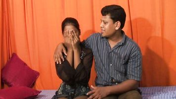 Indian Teen Anjali With Lucky Feroze.
