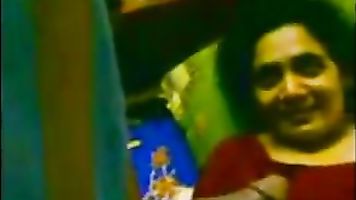 Indian bbw aunt enjoyed