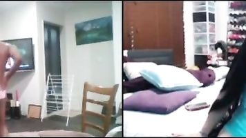 Humiliated while fucking the TV