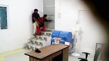 Desi Manager fucks her indian employee in the basement P2