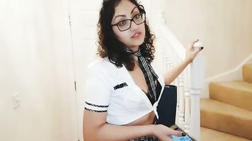 School girl slut sister fucked the whole class and gets blackmailed into fucking her brother while parents are away indian chudai POV Tamil
