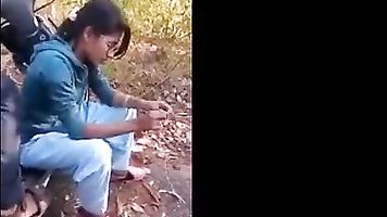 Kerala Indian College Girl Fucked in Forest with Friends Group