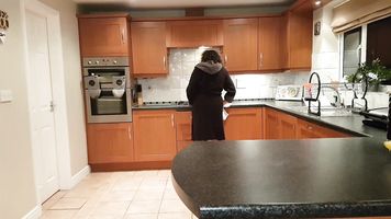 Beautiful indian bhabhi pounded fucked hard on kitchen counter with cum on tits rough chudai POV Tamil