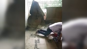 Fucking in a college empty room