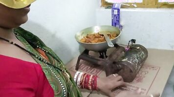 Morning Fucking My Maid Stepdaughter In kitchen When She Preparing Chicken For Me And Family