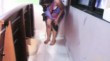 Huge Boobs Desi Maid With Cleaning House While Getting Filmed Naked In Tamil Tamil Porn