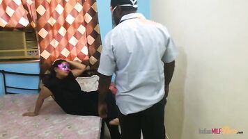 Desi WIFE Shanaya Bhabhi is swallowing a stiff dick taking cum inside