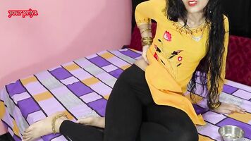 hot Mature gets naughty with son's friend for her butt lust with hindi audio