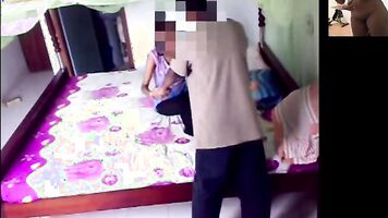 Indian Desi Couple Housewife first time in Sri lanka ලංකාවේ
