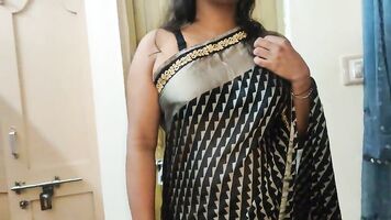She's really beautiful to fuck her in saree
