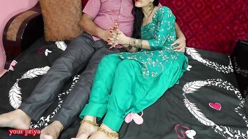 karvachauth special, priya ready for assfuck sex in clear hindi voice