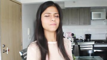 I fuck my stepsister after a parade in lingerie - porno in Spanish