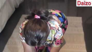 Dewar fucked Desi Bhabi during YOGA --- Cum in mouth - Naughty Hindi talk
