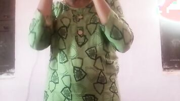 Indian milf undressing