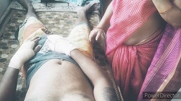 Step Mature helps injured stepson take care of his sexual needs
