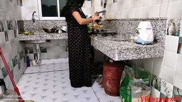 Ebony Dress Housewife Sex With Kitchen ( Official Film By Villagesex91)