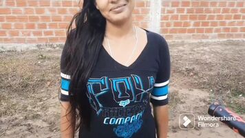 Caught on the street gives me your anus for a cell phone