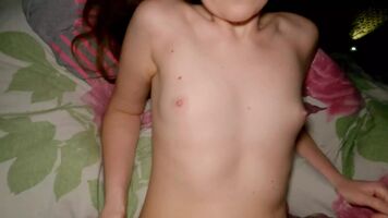 18yo Innocent teeny vagina have a night rough sex
