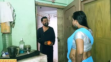 Indian sexy bhabhi having sex secretly with house owner’s son!! Hindi webseries sex