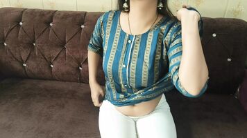 Step brother romance flirt with cute step sister and Real Orgasm During Hard Fucking in Hindi