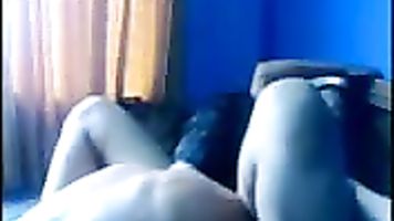 Man licking her girlfriend's pussy.