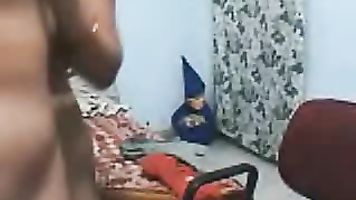 Mature couple enjoying fuck in their bedroom.
