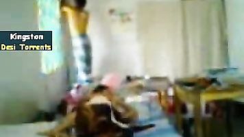 Hot mature couple enjoying sex in their bedroom.