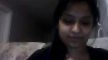 Desi Sweet angle showing her big sexy boobs on cam.