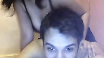 Very hot young couple sex on cam.